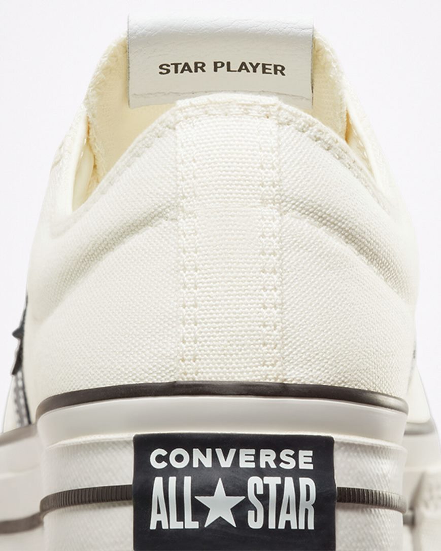 Tenisi Barbati Converse Star Player 76 Albi Negrii | RO DZISN203